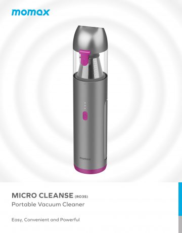 Momax Micro Cleanse 便携式迷你吸塵器 RO3