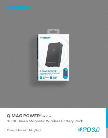 Momax Q.Mag Power 7 磁吸無線充電10000mAh