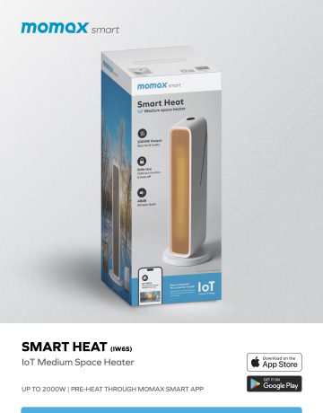 Momax Smart Heat IoT 中型智能暖風機 IW6S