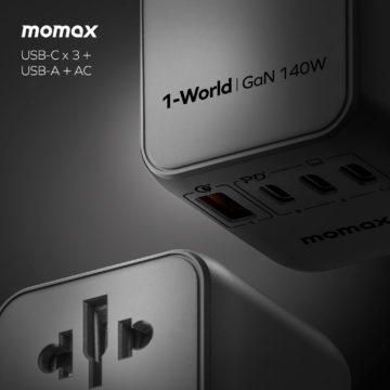 Momax 1-World 140W 四插口旅行充電器 UA16